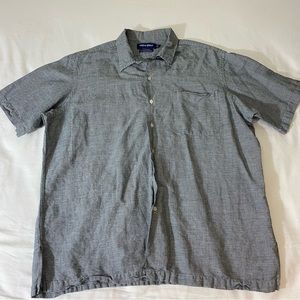 Polo Golf Ralph Lauren Clayton Shirt Men's XL Linen Cotton Camp Plaid Shirt S/S